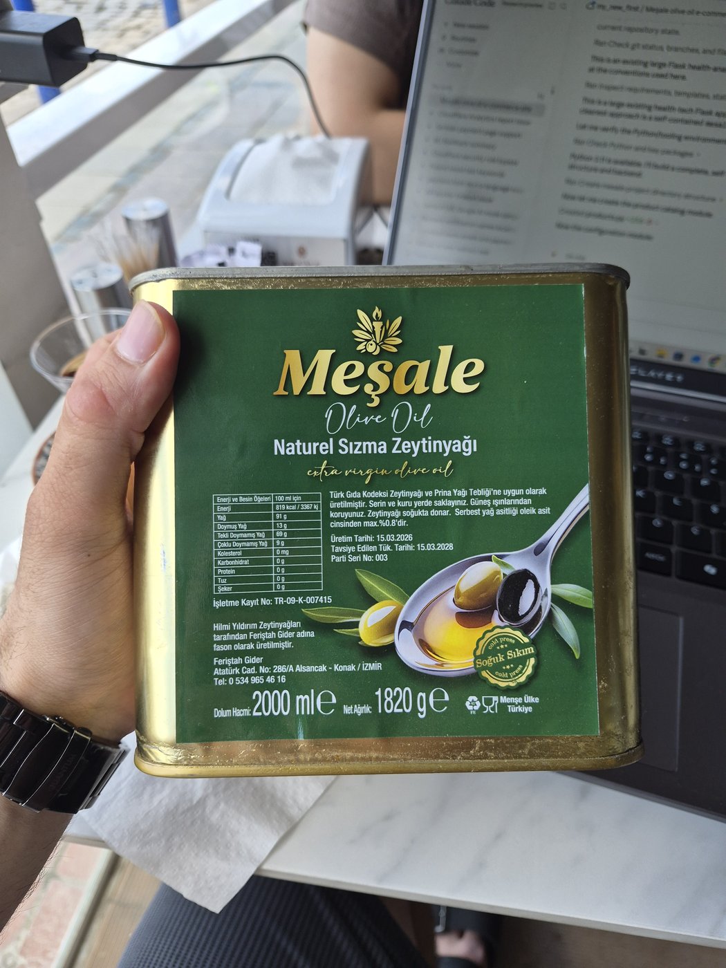 Meşale Naturel Sızma Zeytinyağı 2